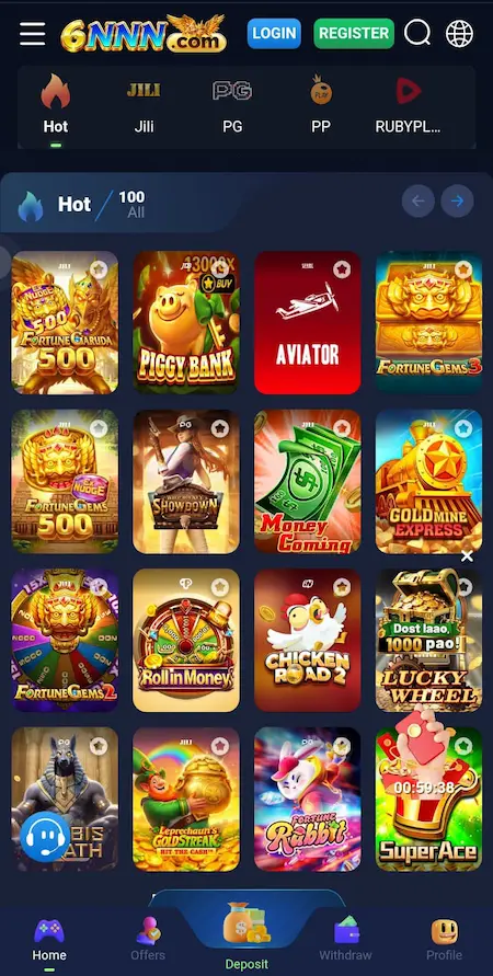 6NNN Game interface