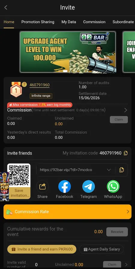 92BAR Game login