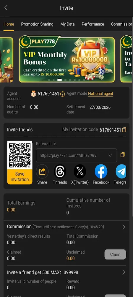 Play777 Game login
