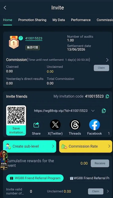 WG88 Game login