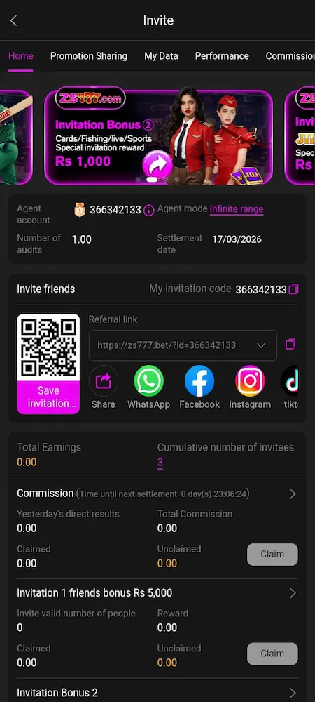 ZS777 Game login