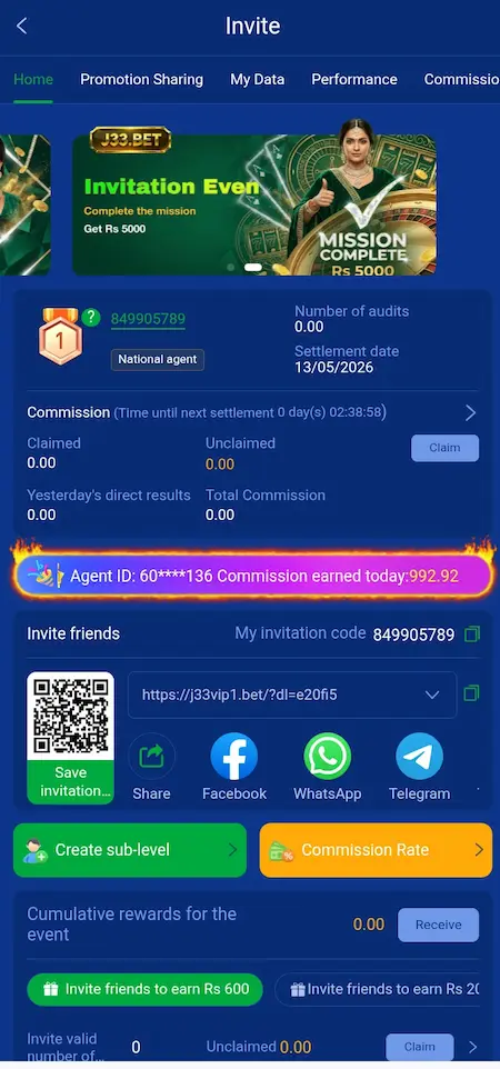 J33Bet Game login