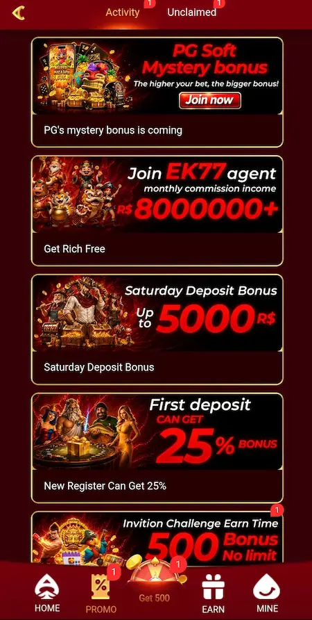 EK77 Game login
