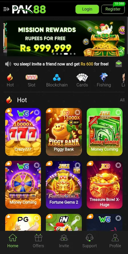 PAK88 Game login